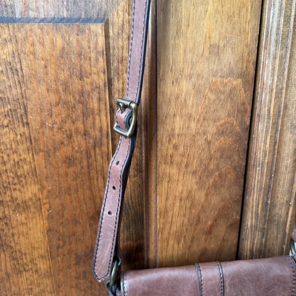 Fossil Brown Crossbody Leather Saddlebag